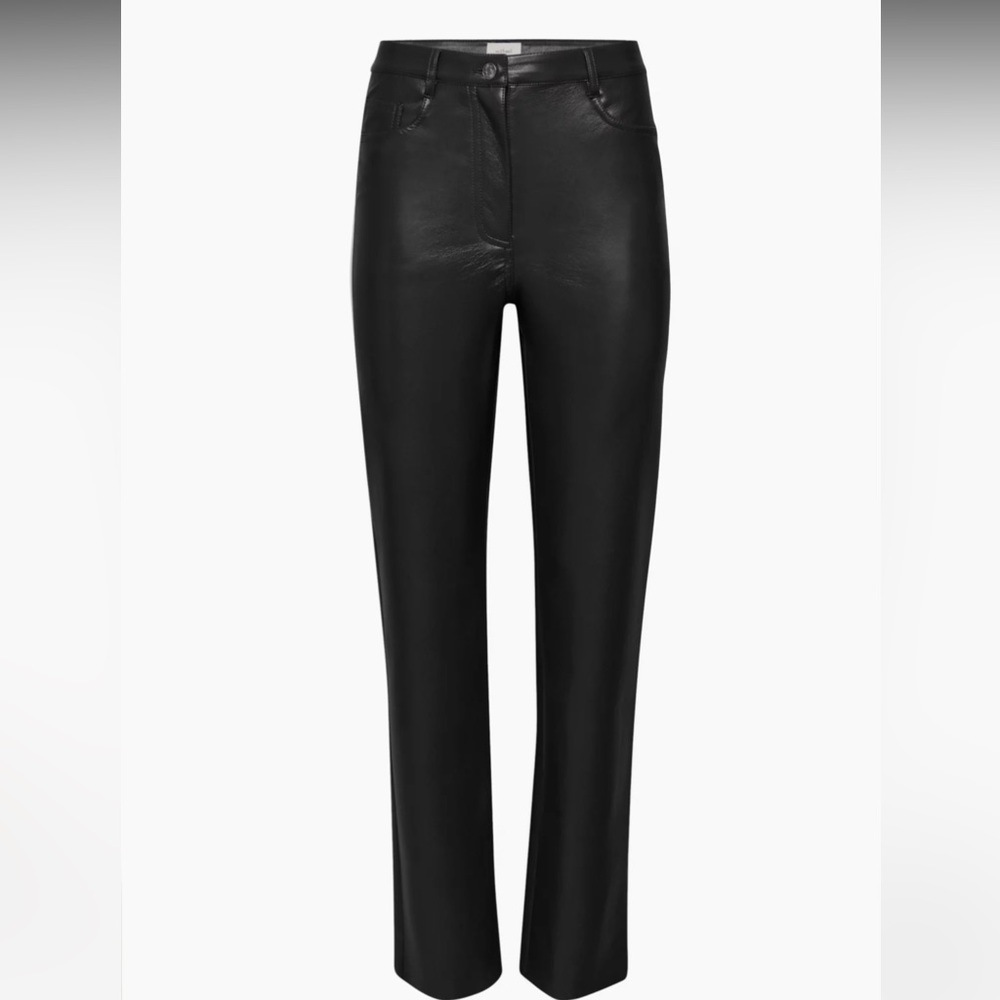 ARITZIA VEGAN LEATHER MELINA PANTS - SIZE 4